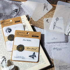 25pcs Evening Wind Romance Memo Pad Retro Scrapbooking Diary Planner