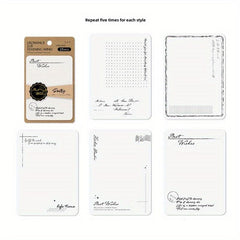 25pcs Evening Wind Romance Memo Pad Retro Scrapbooking Diary Planner