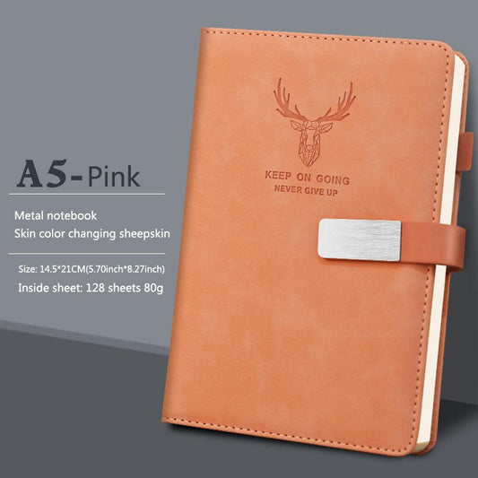 1PC Metal Notebook Ultra Thick Large Business Diaries