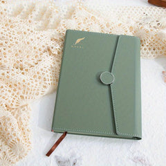 Retro PU Leather Business Notebook Magnetic Buckle Budget Planner