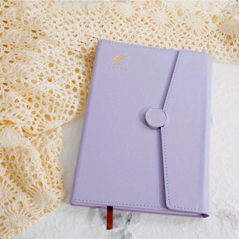 Retro PU Leather Business Notebook Magnetic Buckle Budget Planner