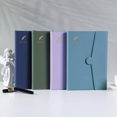 Retro PU Leather Business Notebook Magnetic Buckle Budget Planner