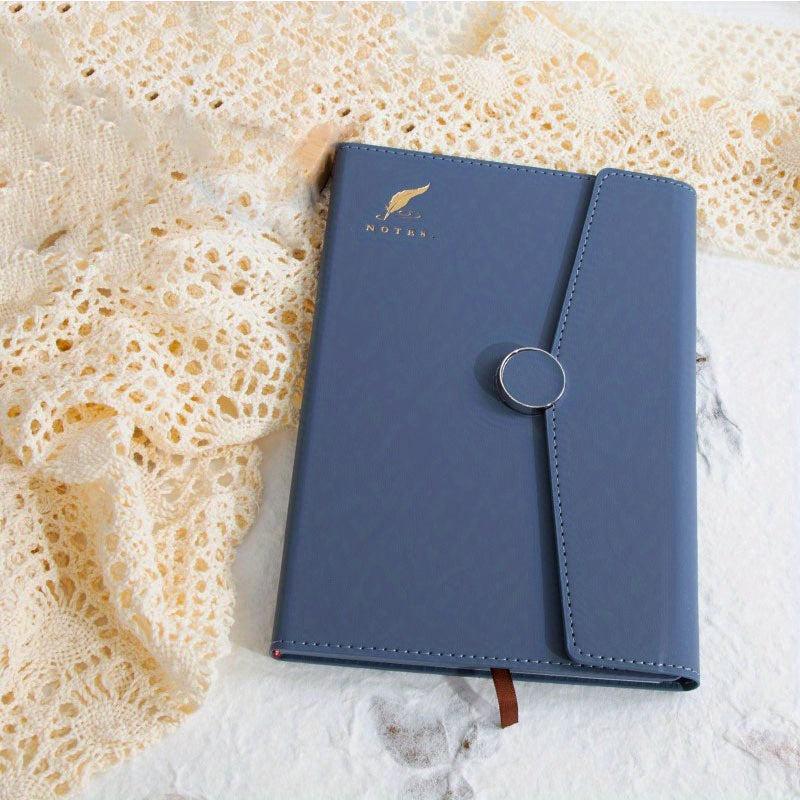 Retro PU Leather Business Notebook Magnetic Buckle Budget Planner