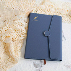 Retro PU Leather Business Notebook Magnetic Buckle Budget Planner