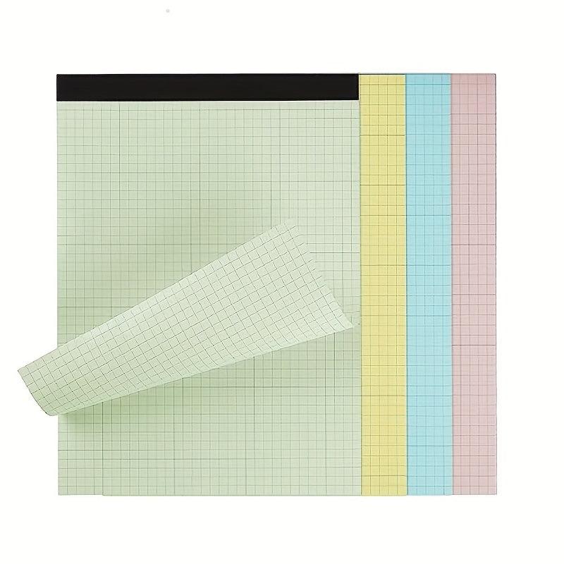 Graph Paper Pad 28 X 20 4 Pastel Colors 50 Sheets Grid Paper