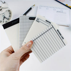 1pc 9.65x7 Transparent Sticky Notes Waterproof Sticky Notes Pad