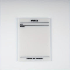 1pc 9.65x7 Transparent Sticky Notes Waterproof Sticky Notes Pad