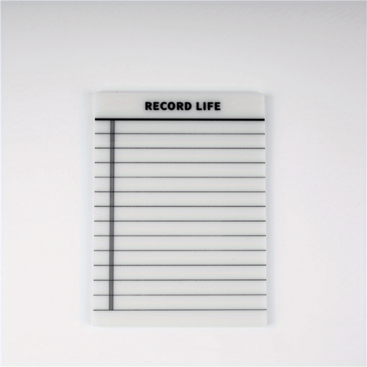 1pc 9.65x7 Transparent Sticky Notes Waterproof Sticky Notes Pad