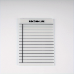 1pc 9.65x7 Transparent Sticky Notes Waterproof Sticky Notes Pad