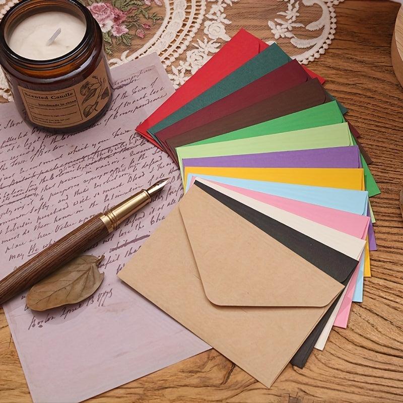 Pack of 12 Mini Envelopes with Small Cards for Love Notes