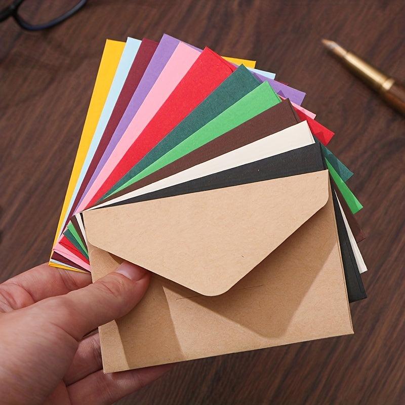 Pack of 12 Mini Envelopes with Small Cards for Love Notes