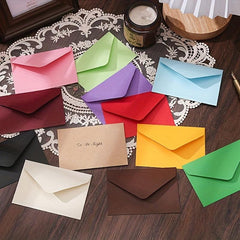 Pack of 12 Mini Envelopes with Small Cards for Love Notes