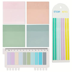 560pcs Sticky Notes & Tabs with Highlighter Tapes & Book Tabs