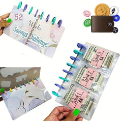 1pc Savings Binder 52 Week Savings Challenge Binder Reusable Budget Book