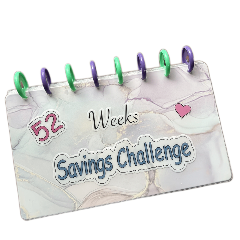 1pc Savings Binder 52 Week Savings Challenge Binder Reusable Budget Book