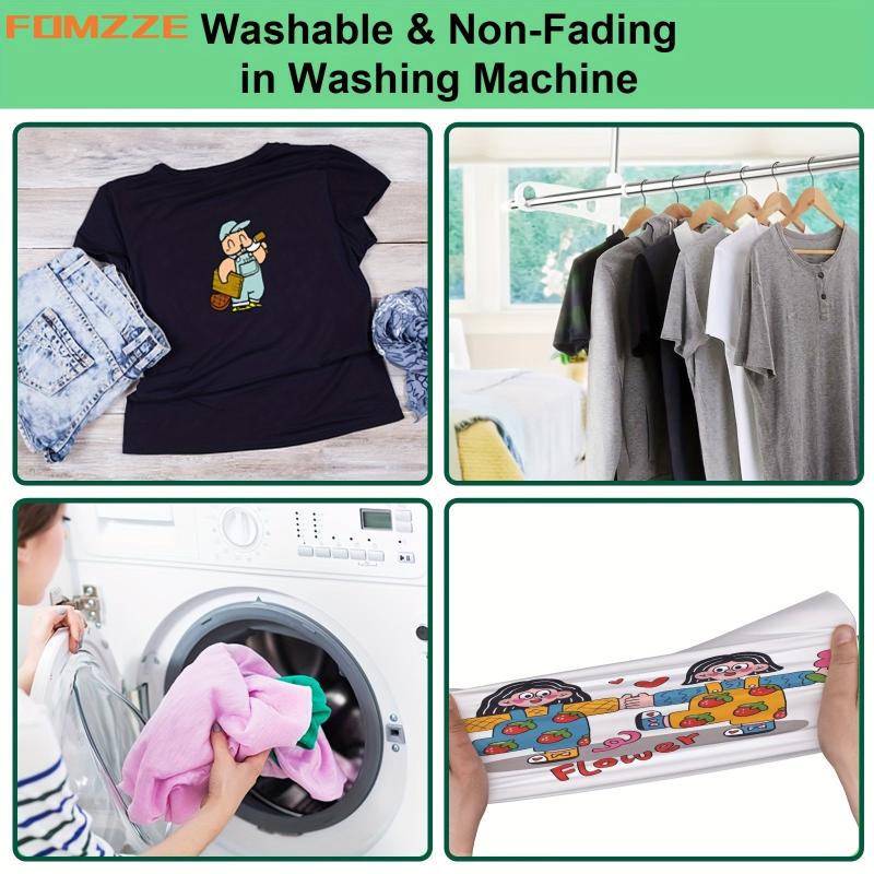 10 Sheets Iron On Heat Transfer Paper for Dark T-Shirts Printable Vinyl