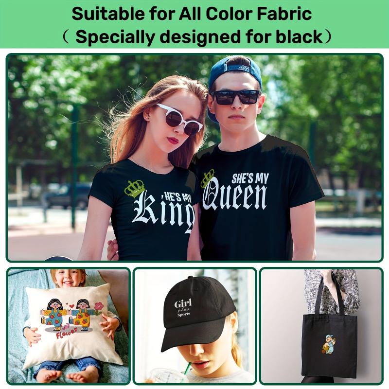 10 Sheets Iron On Heat Transfer Paper for Dark T-Shirts Printable Vinyl