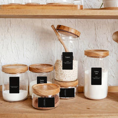 Minimalist Removable Spice Labels - Waterproof Seasoning Stickers