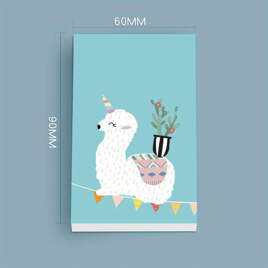 Cartoon Animal Sticky Notes Set - 50 Sheets 60 90mm - Home Office Memo Pad