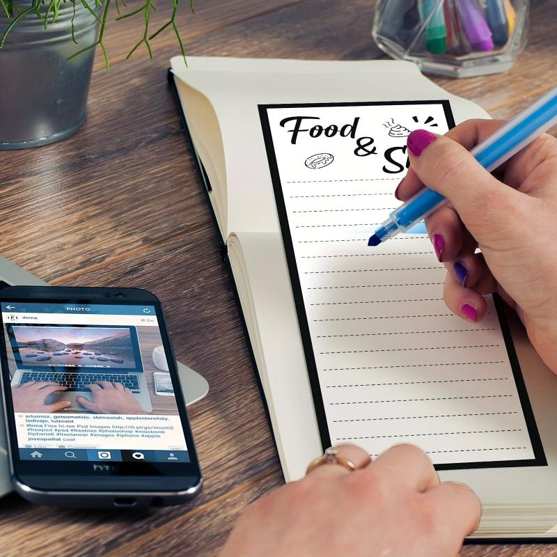 2pcs Magnetic List Notepad Funny Grocery List 50 Sheets