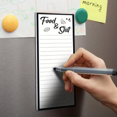 2pcs Magnetic List Notepad Funny Grocery List 50 Sheets
