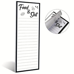 2pcs Magnetic List Notepad Funny Grocery List 50 Sheets