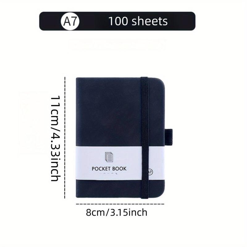 Colorful Pocket Notepad 100 Sheets Elastic Band