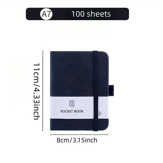 Colorful Pocket Notepad 100 Sheets Elastic Band