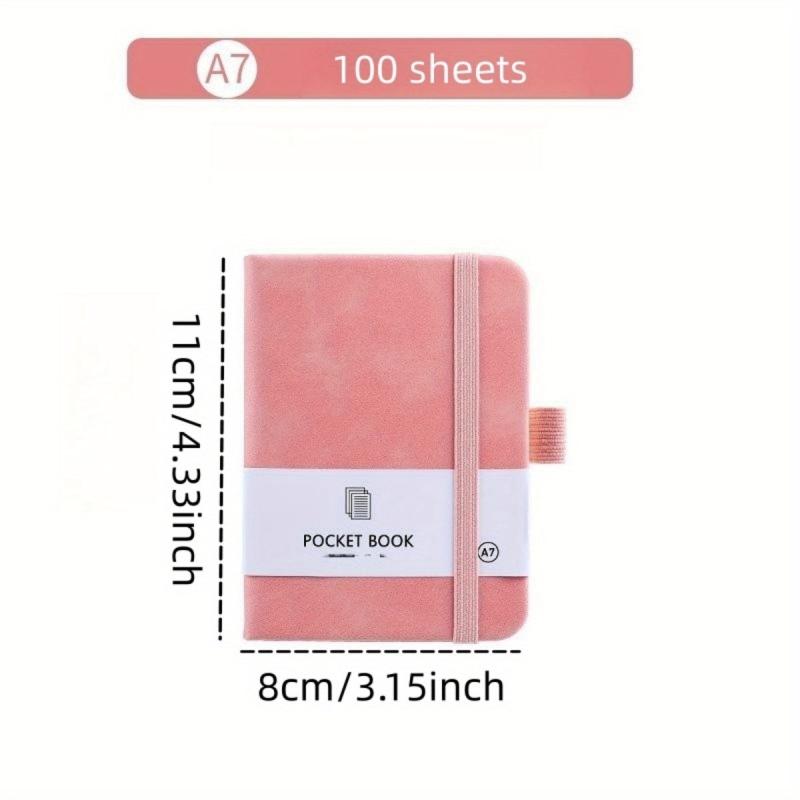 Colorful Pocket Notepad 100 Sheets Elastic Band