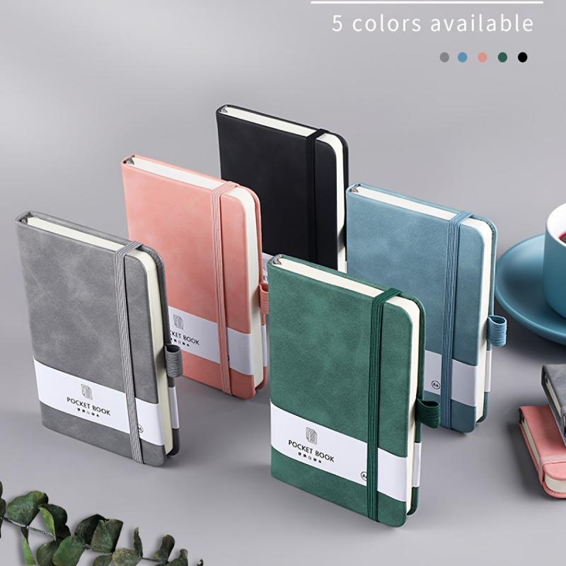 Colorful Pocket Notepad 100 Sheets Elastic Band