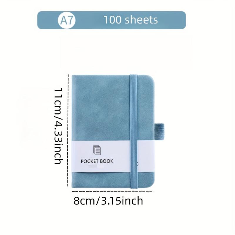 Colorful Pocket Notepad 100 Sheets Elastic Band