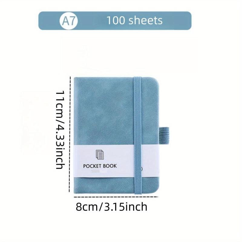 Colorful Pocket Notepad 100 Sheets Elastic Band