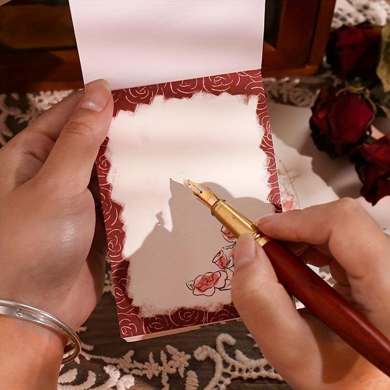 60 Sheets Rose Romantic Series Memo Pad - Student & Office Use