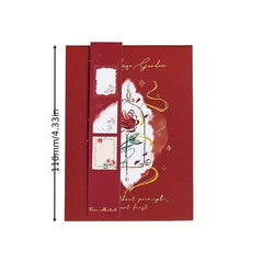 60 Sheets Rose Romantic Series Memo Pad - Student & Office Use