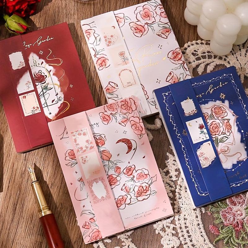 60 Sheets Rose Romantic Series Memo Pad - Student & Office Use