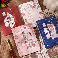 60 Sheets Rose Romantic Series Memo Pad - Student & Office Use
