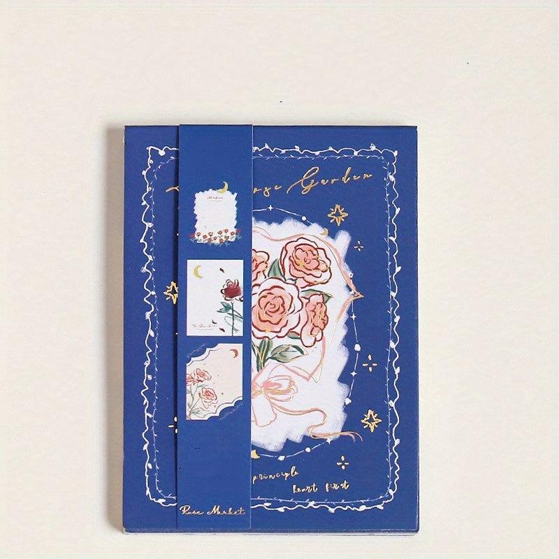 60 Sheets Rose Romantic Series Memo Pad - Student & Office Use