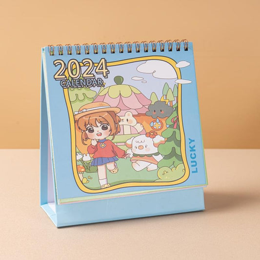 Cartoon Desktop Calendar Ornaments for Postgraduate Entrance Exam Plan