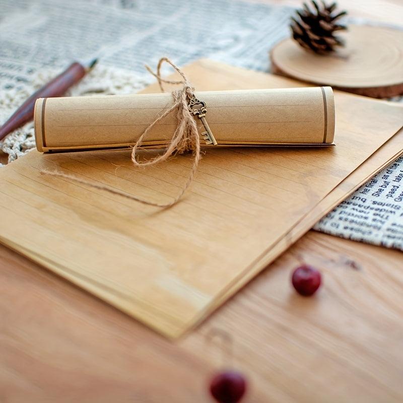 12pcs Vintage Stationary Paper And Envelopes Set