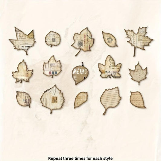45pcs Retro Time Silhouette Series Diary Decoration Collage Message Note