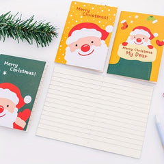 4pcs Cartoon Christmas Series Notebook Mini Pocket Small Book