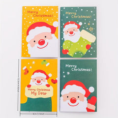 4pcs Cartoon Christmas Series Notebook Mini Pocket Small Book