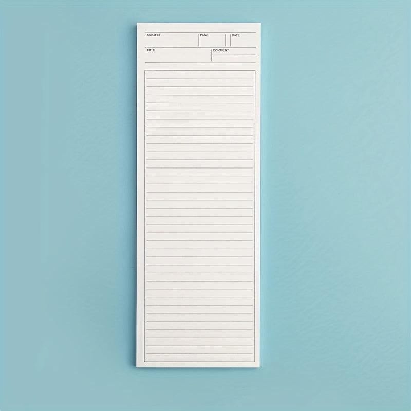 50sheets Long Notebook Planner Notepad Student Portable Pocket Memo Pad