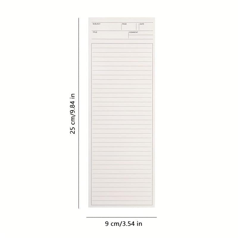 50sheets Long Notebook Planner Notepad Student Portable Pocket Memo Pad