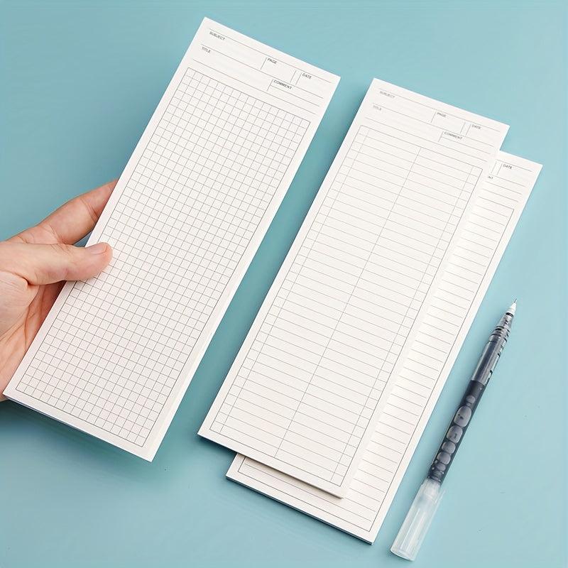 50sheets Long Notebook Planner Notepad Student Portable Pocket Memo Pad