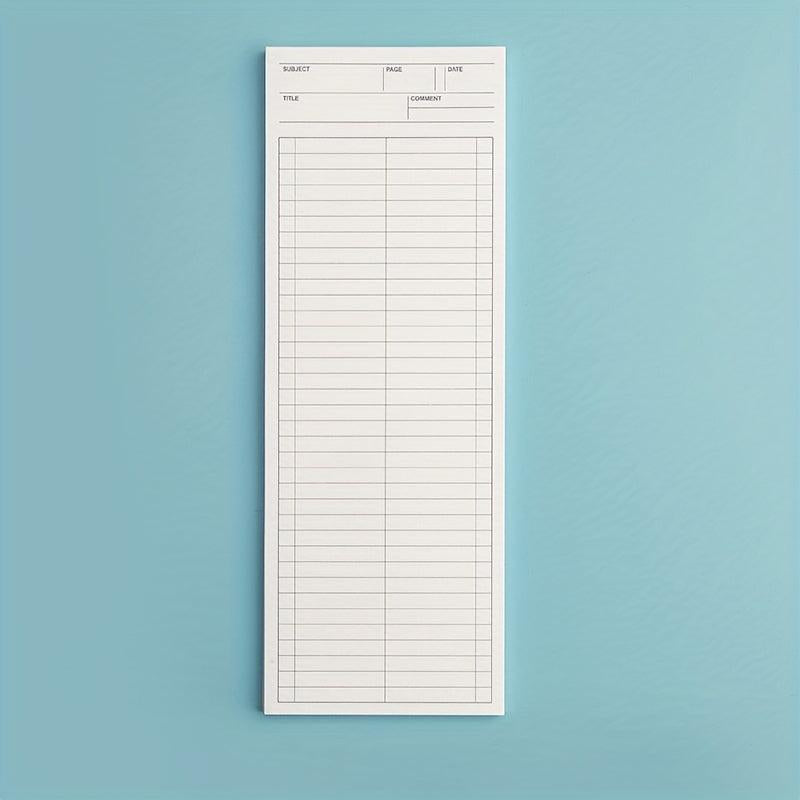 50sheets Long Notebook Planner Notepad Student Portable Pocket Memo Pad