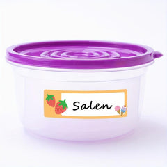 120 Student Name Stickers - Small Labels - 3 Cartoon Patterns - Adhesive