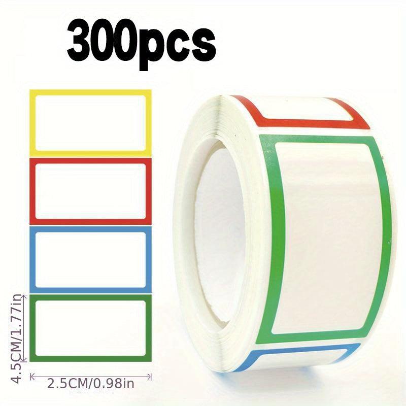 300 PCS Flat Border Labels Self-Adhesive Name Labels