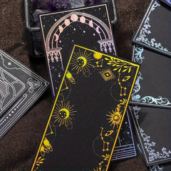 20pcs Midsummer Stars Cardboard Decorative Cards - Bronzing Silver