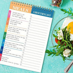 Weekly Meal Planner Pad with Tear Off Grocery Checklist